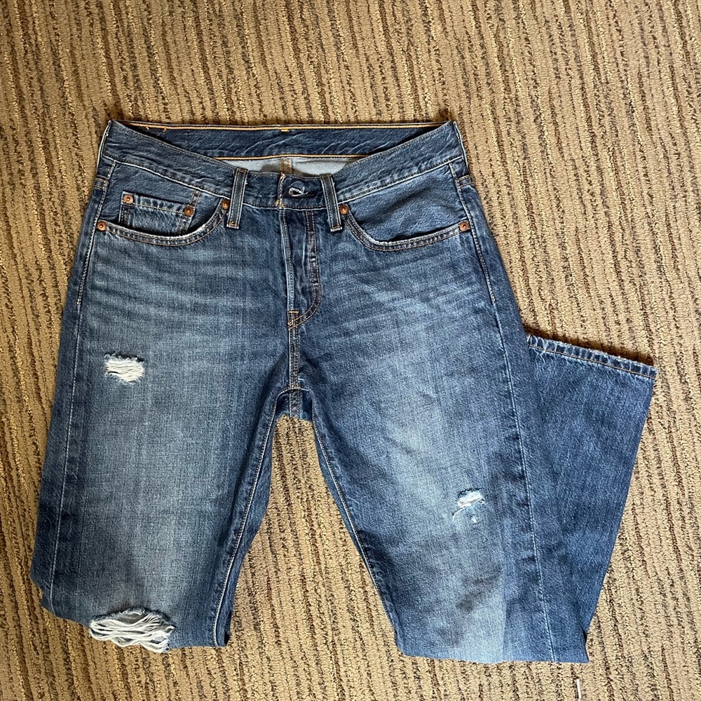 LEVI’S 501T boyfriend jeans